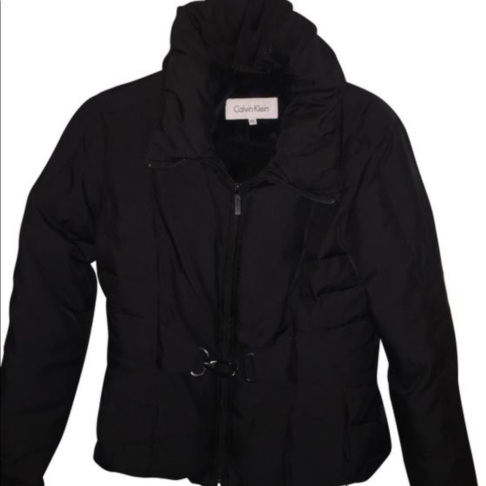 Clavin Klein woman’s xs black coat. CP712756